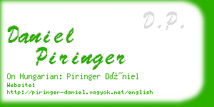 daniel piringer business card